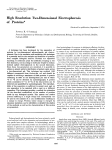 High Resolution Two-Dimensional Electrophoresis of Proteins*