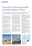 Projections of the future power and water system in Oman