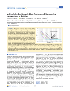 Multipolarization Dynamic Light Scattering of Nonspherical