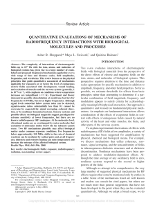 QUANTITATIVE EVALUATIONS OF MECHANISMS OF