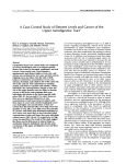 A Case-Control Study of Element Levels and Cancer of the Upper
