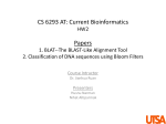 Classification of DNA sequences using Bloom Filters