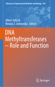 DNA Methyltransferases – Role and Function