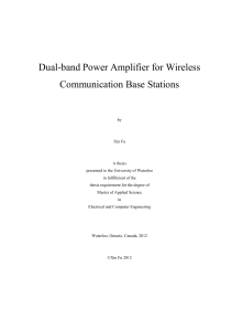 Dual-band Power Amplifier for Wireless Communication