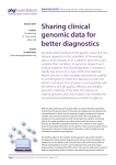 Sharing clinical genomic data for better diagnostics