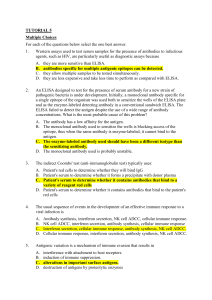 TUTORIAL 5 Multiple Choices For each of the questions below