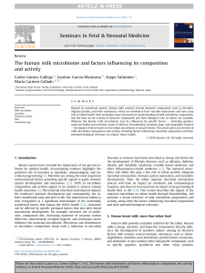 The human milk microbiome and factors influencing its composition