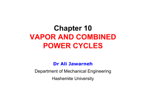 Chapter 10 VAPOR AND COMBINED VAPOR AND