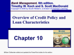 Overview of Credit Policy and Loan Characteristics