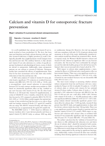 Calcium and vitamin D for osteoporotic fracture prevention