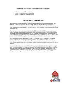 Technical Resources for Hazardous Locations THE IEC/NEC