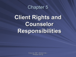 Client Rights and Counselor Responsibilities