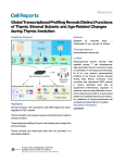 Global Transcriptional Profiling Reveals Distinct Functions of Thymic