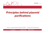 Principles behind plasmid purification - EURL-AR