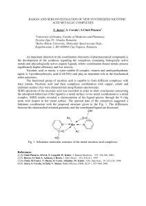 Raman and SERS investigation of new synthesized nicotinic acid