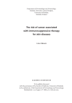 The risk of cancer associated with immunosuppressive - E