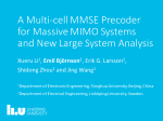 A Multi-‐cell MMSE Precoder for Massive MIMO Systems and New
