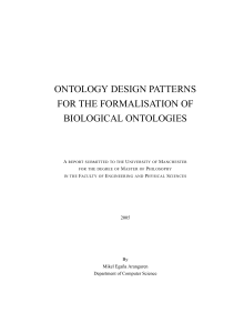 ontology design patterns for the formalisation of biological ontologies