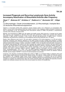 Increased Phagocyte and Recurring Lymphocyte Gene Activity