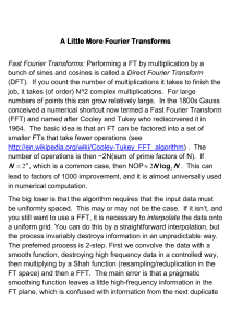 Fourier Transforms - Leiden Observatory