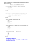 Chapter 1 – Testbank Multiple Choice Questions