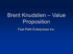 Brent Knudslien Value Proposition