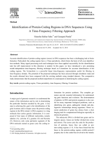 Identification of Protein-Coding Regions in DNA