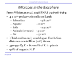 Microbes in the Biosphere - Bio@Tech