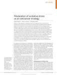 Modulation of oxidative stress as an anticancer strategy