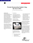 Protein Denaturation Studies Using the Pyris 6 DSC