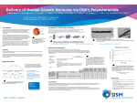 Delivery of Human Growth Hormone via DSM`s Polyesteramide