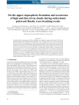 On the upper tropospheric formation and occurrence of high and thin