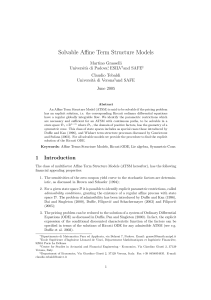 Solvable Affine Term Structure Models