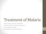 Treatment of Malaria Charles Mosler, PharmD, CGP, FASCP