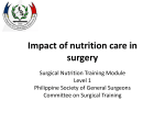 Impact of nutrition care in surgery