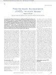Pass the bicarb: the importance of HCO3 – for mucin release