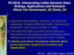 NC1010: Interpreting Cattle Genomic Data: Biology, Applications