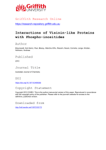 Interactions of Visinin-like Proteins with Phospho-inositides