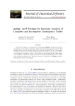 conting: An R Package for Bayesian Analysis of Complete and