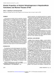 Kinetic Properties of Alcohol Dehydrogenase in