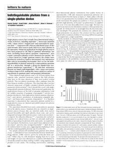 Indistinguishable photons from a single-photon device