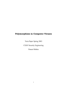 III. Polymorphism Techniques and Virus Detection