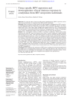 Tissue specific HPV expression and downregulation of local