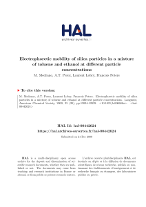 Electrophoretic mobility of silica particles in a mixture of