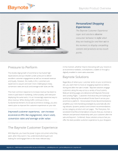 Pressure to Perform The Baynote Customer