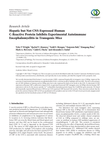 Hepatic but Not CNS-Expressed Human C