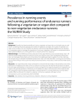 Prevalence in running events and running performance of