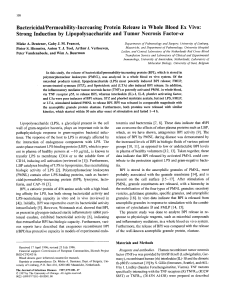 Bactericidal/Permeability-Increasing Protein Release in Whole