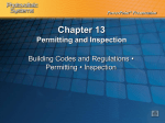 Chapter 13 — Permitting and Inspection