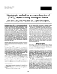 Nonisotopic method for accurate detection of (CAG